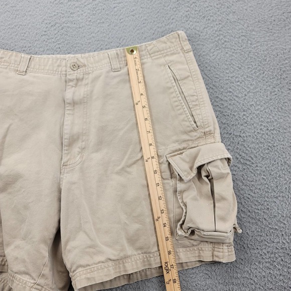 Lands' End Shorts Mens‎ 36 Tan Khaki Cargo Outdoor Hiking Pockets - Picture 11 of 11